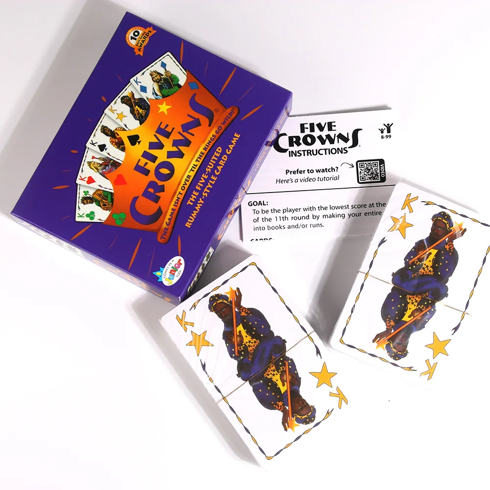 Card Games SET Enterprises Five Crowns Card Game Purple Board Game