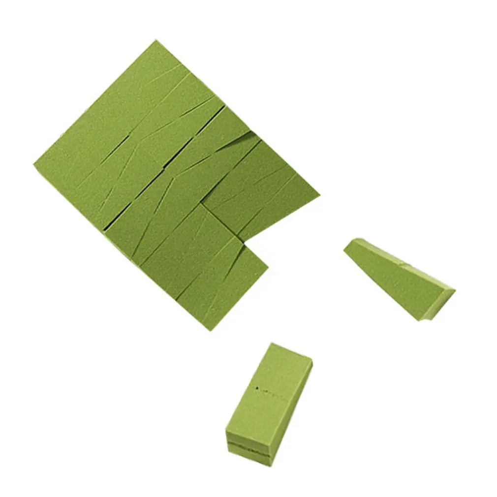 matcha green 24 шт. маленький треугольник Comestic Puff влажный и сухой спонж инструменты для макияжа - Цвет: matcha green