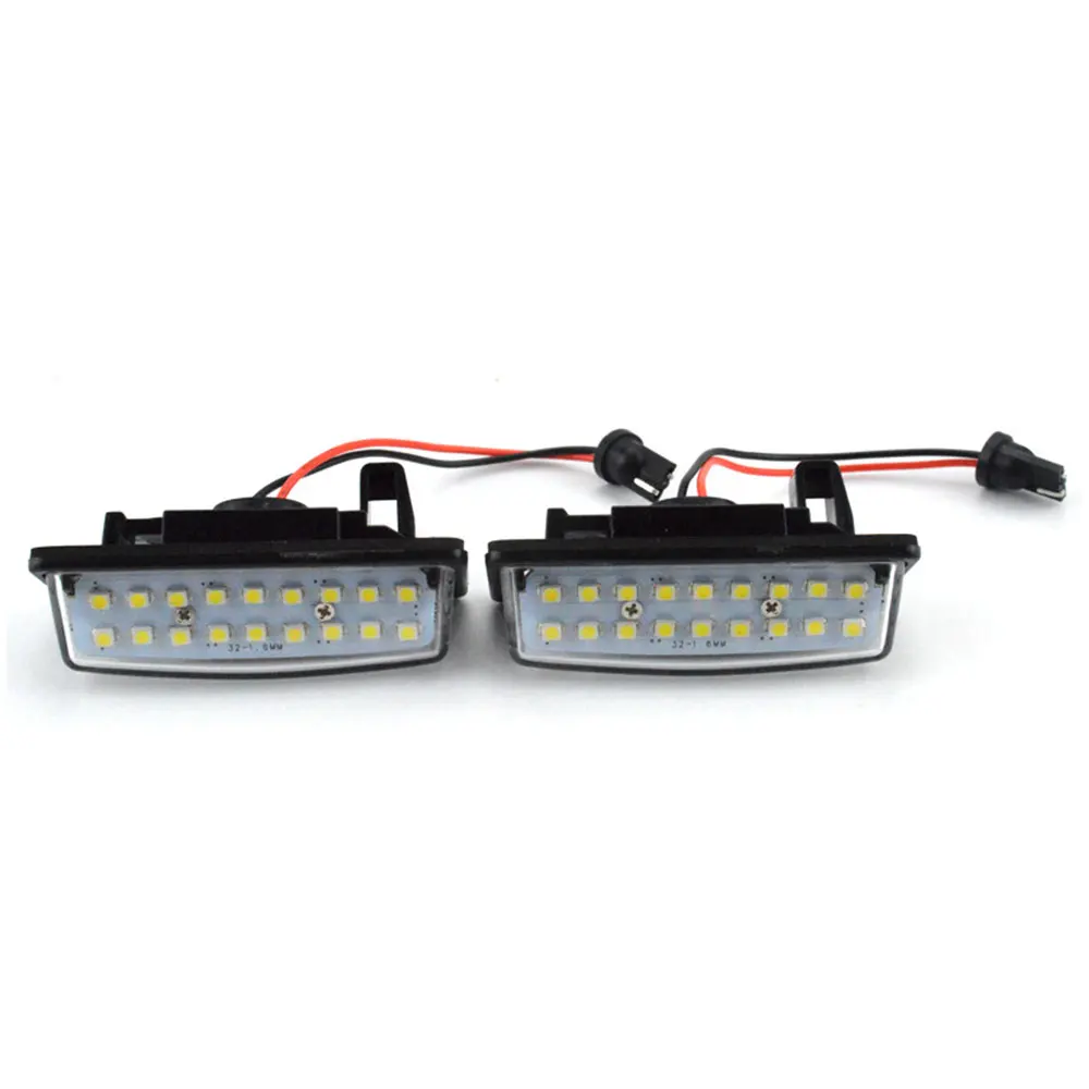 2 шт. 12 В 18SMD светодиодный светильник для номерного знака автомобиля для Nissan TEANA, автомобильный светильник, высококачественный светодиодный фонарь для номерного знака