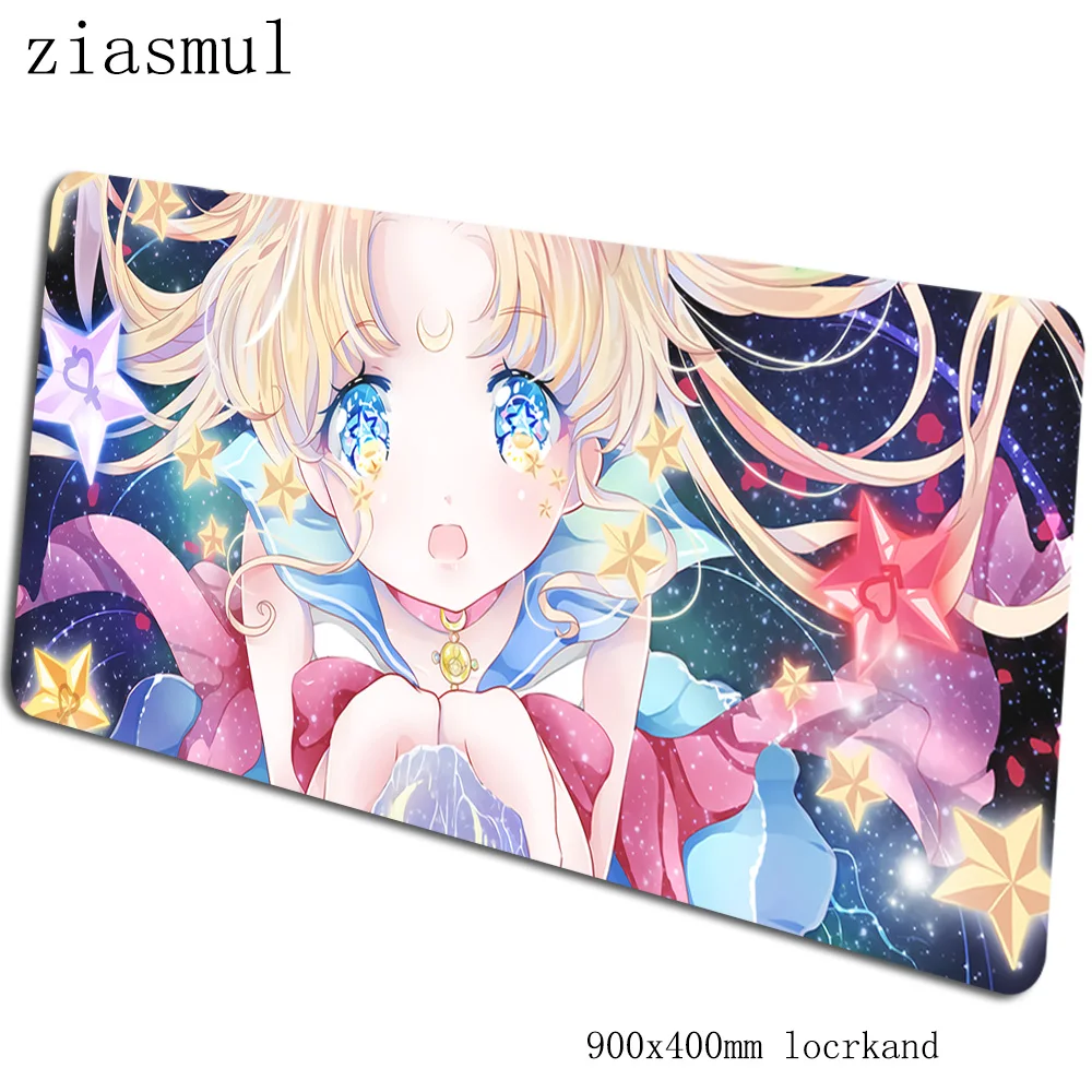 Sailor moon коврик для мыши 90x40 см, коврики для мыши, подставка для запястья, лучший игровой коврик для мыши для геймера, ПК, Большие персонализированные коврики для мыши, коврик для клавиатуры - Цвет: pattern 11