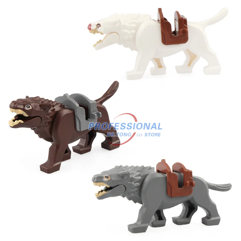 

Single sale Building Blocks Lord of the Ring Wolf Figures War Horse Bricks Models Figure Toys RZ200 RZ201 RZ202