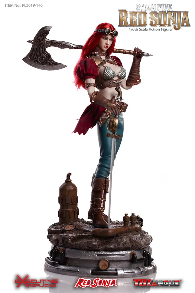 PHICEN TBLeague 1/6 весы PL2019-140 пара панк красный Sonja женские коллекции экшен-фигурок(без основания - Цвет: No Base
