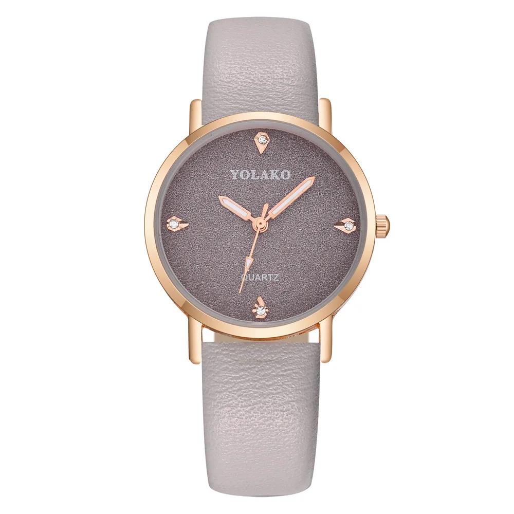 

Fashion Simple Diamond Set Ladies' Watch Hot Sales Hot Selling Factory Price Polyurethane Belt Quartz Watch