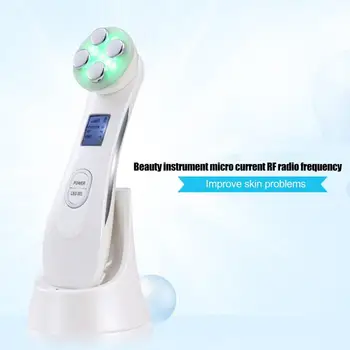 

Facial RF beauty instrument Massager LED Radio Frequency Skin Care For Face Lift Tighten Wrinkle Removal Facial Massager USB