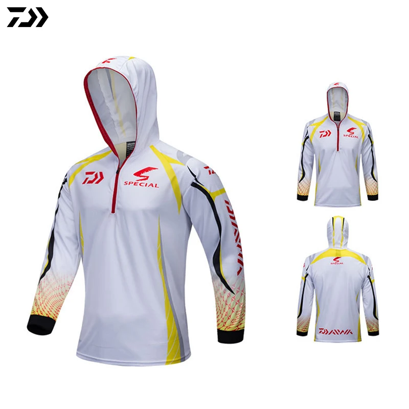 Одежда DAIWA быстросохнущая рыболовная рубашка с длинным рукавом дышащая анти УФ