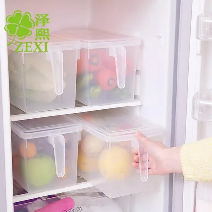 

5226 MUJI-style Exported Japanese Style Refrigerator Freshness Storage Box Large 4.7L with Lid Food Box Storage Box