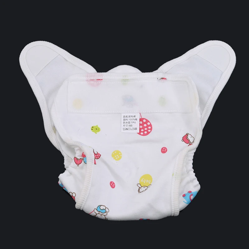 Хлопковые детские подгузники, непромокаемые подгузники для новорожденных, трусики-подгузники с карманами, многоразовые стираемые тканевые подгузники
