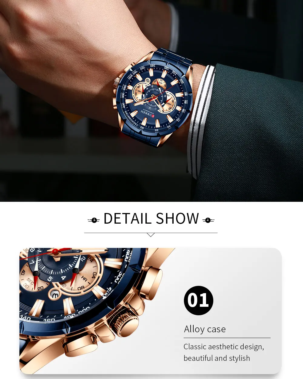 Watches Men CURREN 8363 Brand Men Sport Watches Men's Quartz Clock Man Casual Military Waterproof Wrist Watch relogio masculino