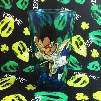 

Anime Dragon Ball Vegeta Blue lucency Glass Cup Vegetto Glass Cup Super Saiyan GK Statue Figure Collect Model Toy M3959
