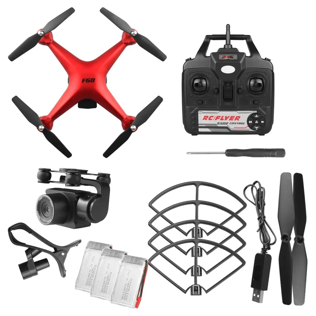 

Drone 4k 1080P RC Quadcopter dron with HD 1080P 4K Wifi camera video is highly stable Rc helicopter F68 4K RC drones