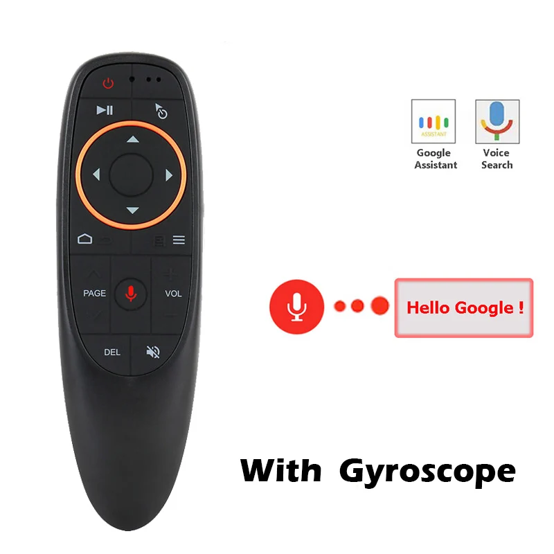G10 Air mouse голосовой пульт дистанционного управления с 2,4G USB приемник гироскоп зондирование мини беспроводной умный пульт дистанционного управления для Android tv BOX PC - Цвет: G10S