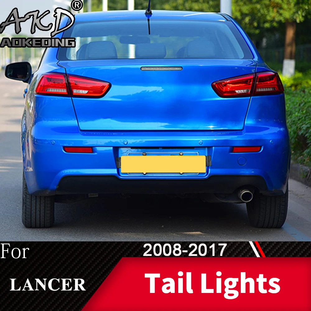 Задний фонарь для Mitsubishi Lancer 2008- Lancer EX светодиодный задний фонарь Противотуманные фары Дневные ходовые огни DRL тюнинг автомобильные аксессуары