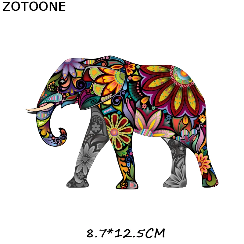Железная нашивка ZOTOONE для одежды цветные нашивки в виде животных мультяшная со
