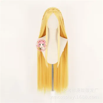 

New The Legend of Zelda: Breath of the Wild Princess Zelda 100cm Long Blonde Hair Heat Resistant Cosplay Costume Wigs