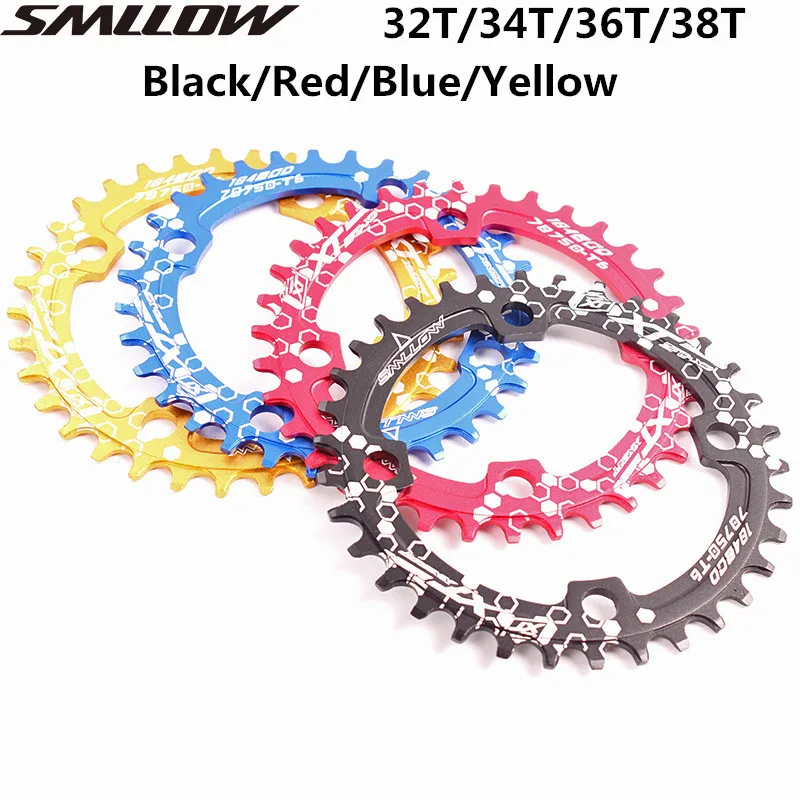 SMLLOW MTB горный велосипед диск положительный и отрицательный зуб однодисковый овальный диск 32 T/34 T/36 T/38 T сменный диск