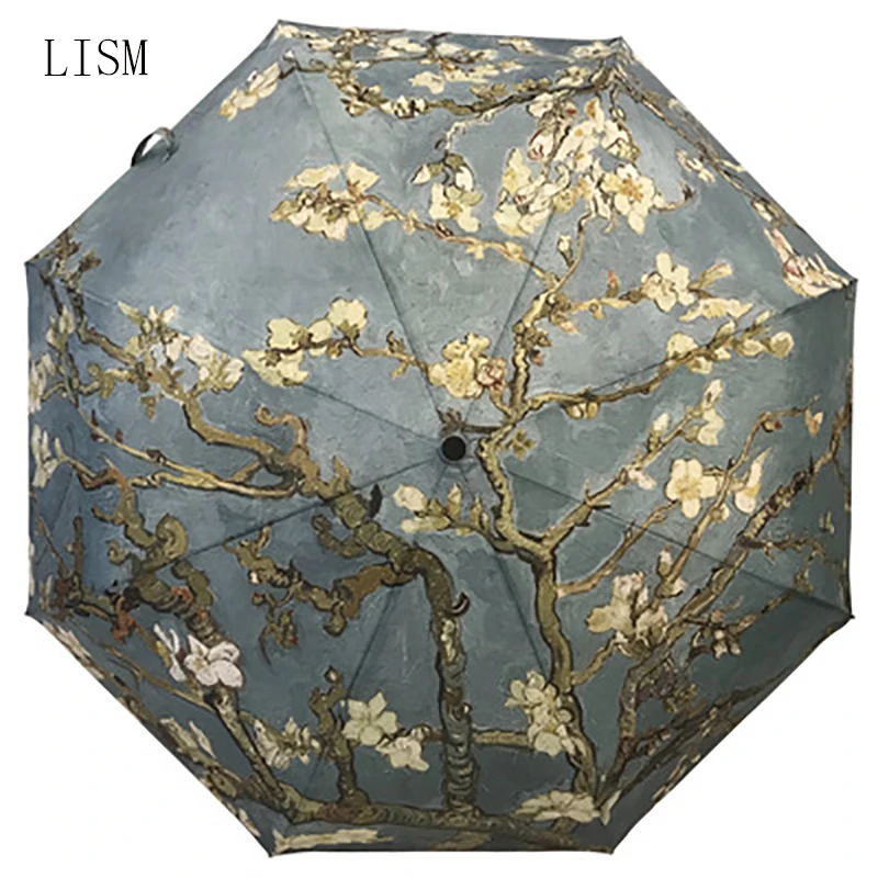 2019LISM фирменный складной зонт женский ветрозащитный paragay Van Gogh масляная живопись