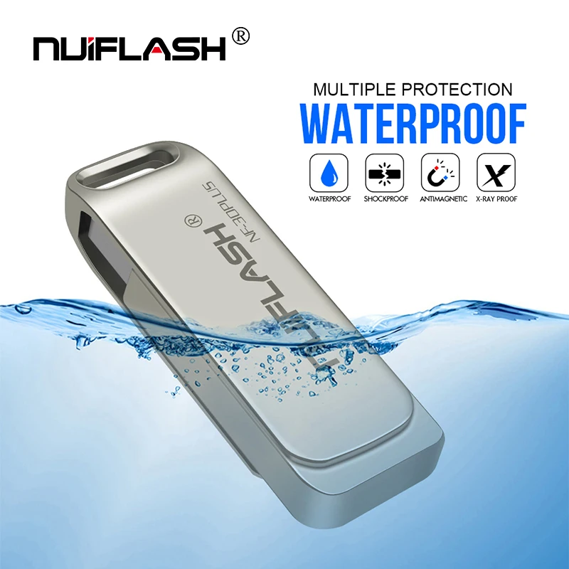 Водонепроницаемая металлическая карта памяти usb 3,0, 16 ГБ, usb флеш ...