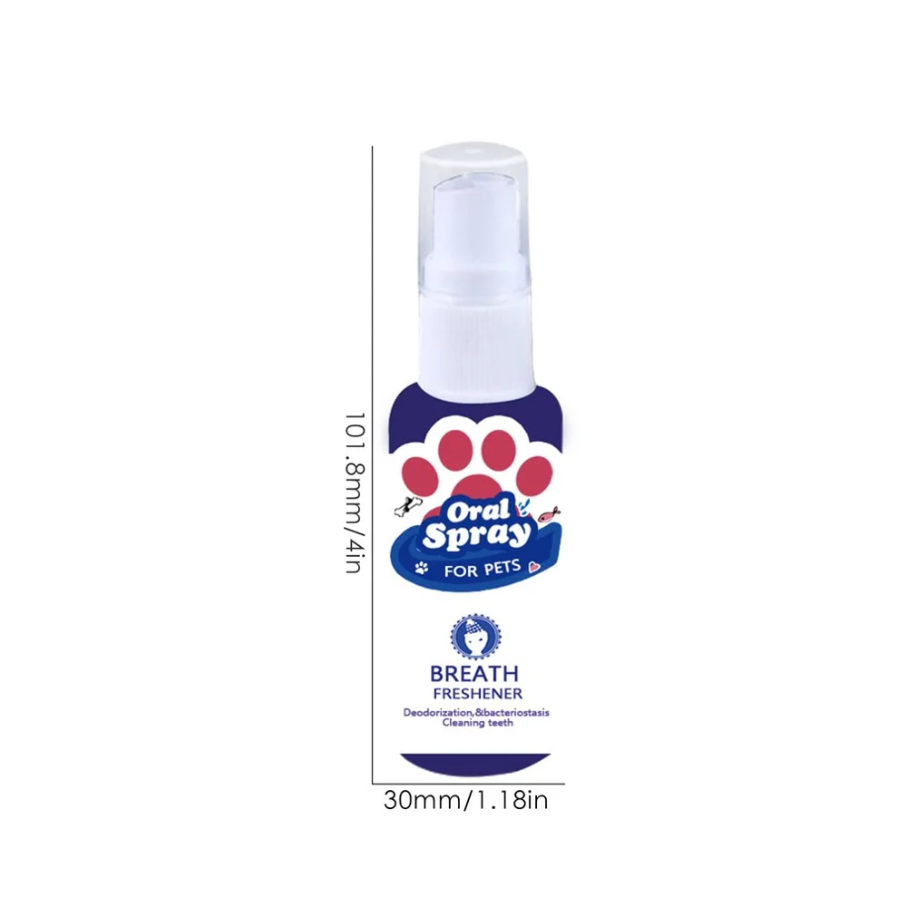 30 мл Pet освежитель для рта Антибактериальный спрей для полости рта свежий очиститель дыхания собака кошка здоровый стоматологический свежий нетоксичный рот для собак