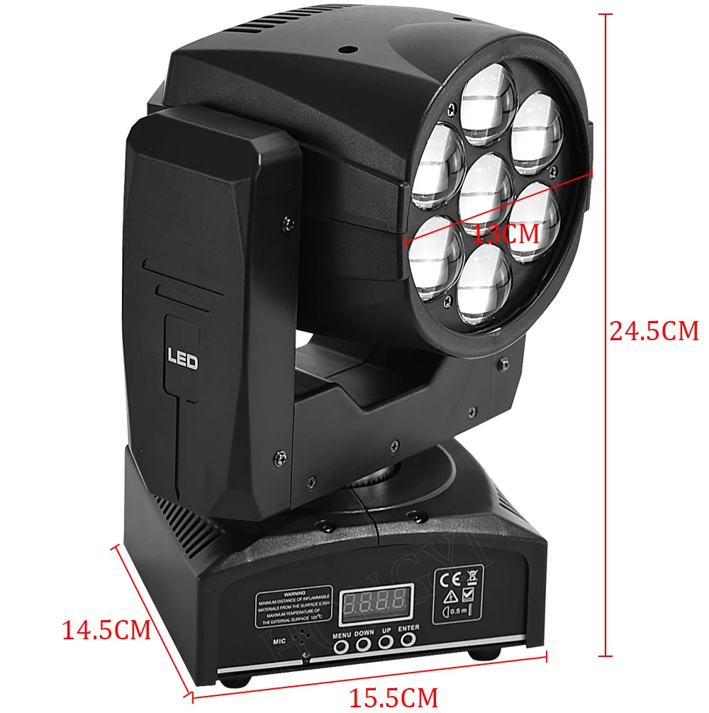 DMX контроль bee-eye zoom moving head светильник 7x12 Вт эффект промывки луча для свадьбы dj светильник ing 4 шт./лот