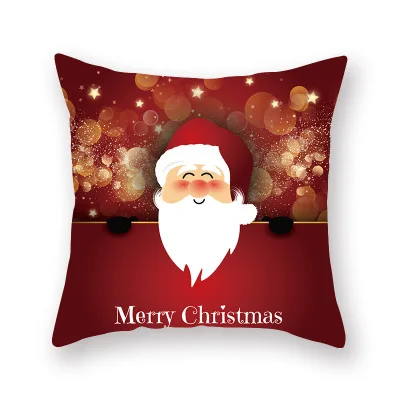 Christmas 10 Рождественские украшения для дома Санта Клаус размером 45*45 см наволочка декорации на рождественскую елку Счастливого Рождества Рождество поставок - Цвет: Christmas 10
