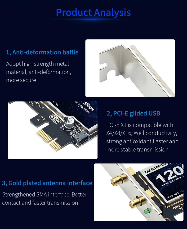 3000mbps wifi6e intel ax210 bluetooth 5.2 banda