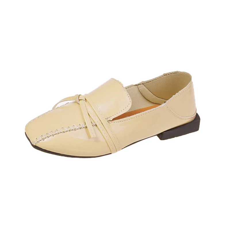 

2019 Autumn Women Flats Shoes Women Imitation Leather Shoes Women Cutout Loafers Slip On Ballet Flats Ballerines Flats NVX124