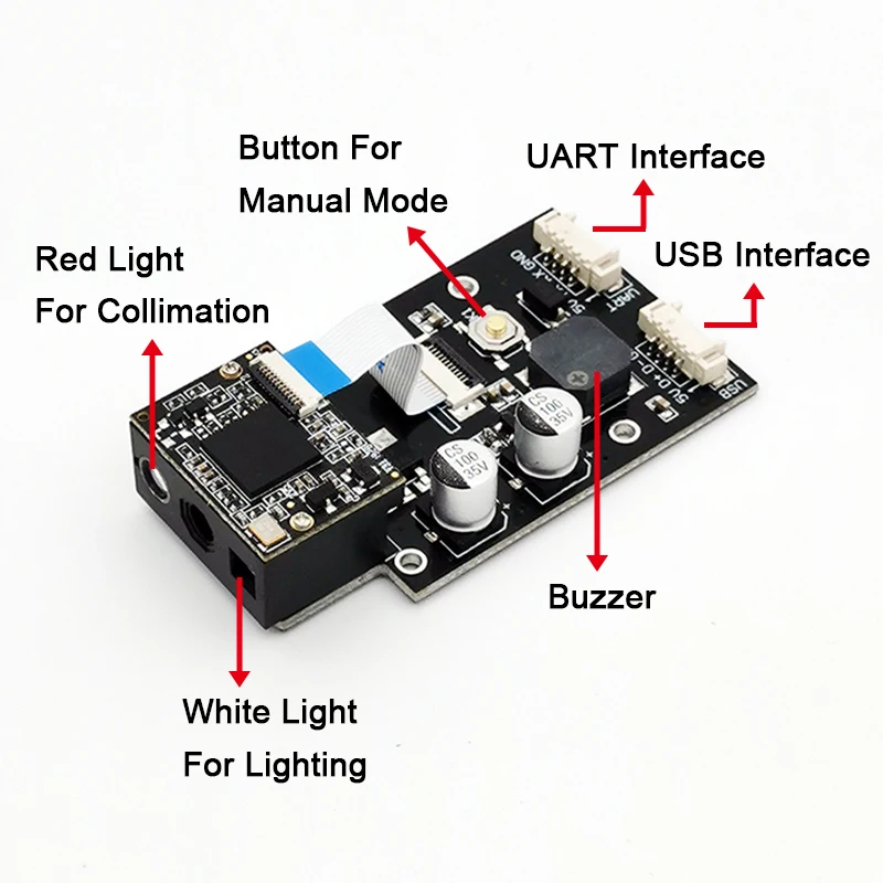 Gm69 1d 2d pdf417 usb uart 1280*800cmos,