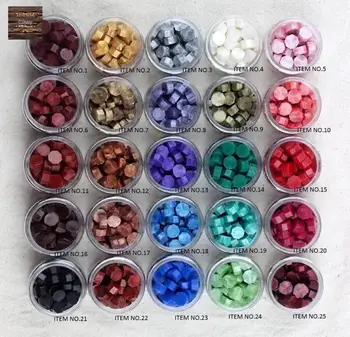 

Sealing wax beads 25 colors to choose from wax seal stamp seal wax beads 55pcs per bottle value pack