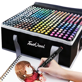 

Touchcool Markers 262 Color Art Marker Alcohol Based Marker Pen Watercolor Brush Pen Sketch Marker Dual Tip Drawing Brush Pen