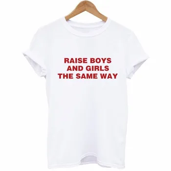

RAISE BOYS AND Girls Letter Print T Shirt Women Short Sleeve O Neck Loose Tshirt 2020 Summer Fashion Women Tee Shirt Tops