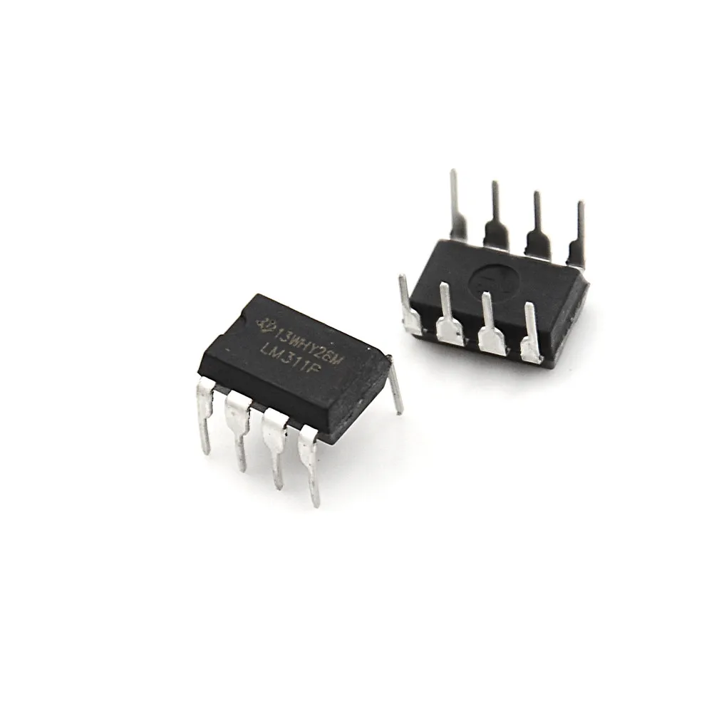 10PCS DIP 8 IC Black  DIP-8 LM311P LM311 Comparators Voltage