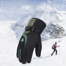 Мужские и женские зимние перчатки Зимние перчатки с сенсорным экраном теплые водонепроницаемые ветрозащитные лыжные перчатки