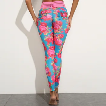 

Fitness Women Leggings Push up Women High Waist Pocket Workout Leggins Mujer Fashion Casual print Leggings Drop Shipping 4 Color