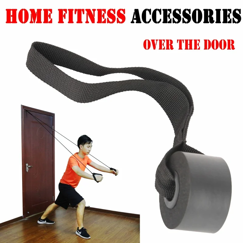 1PCS Home Fitness Resistance bands Fitness Yoga Pilates Latex Tube Training Exercise Over Door Anchor Elastic Bands Accessories