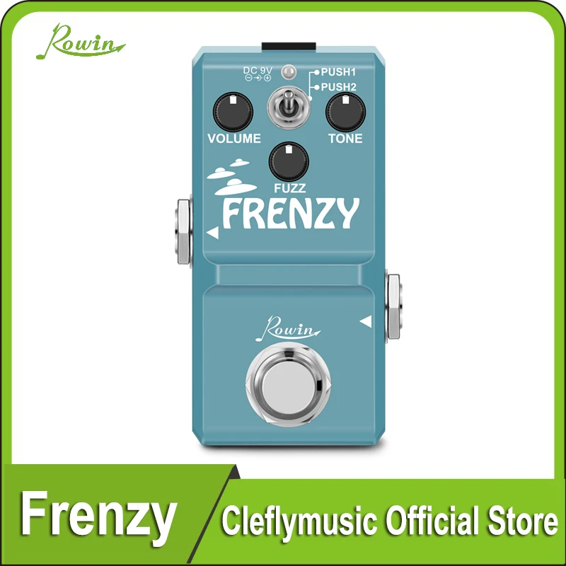 

Rowin LN-322 FRENZY педаль для гитары классический пушистый тон кремовый звук в виде скрипки мини полностью металлический корпус 2 режима для бас-гитар