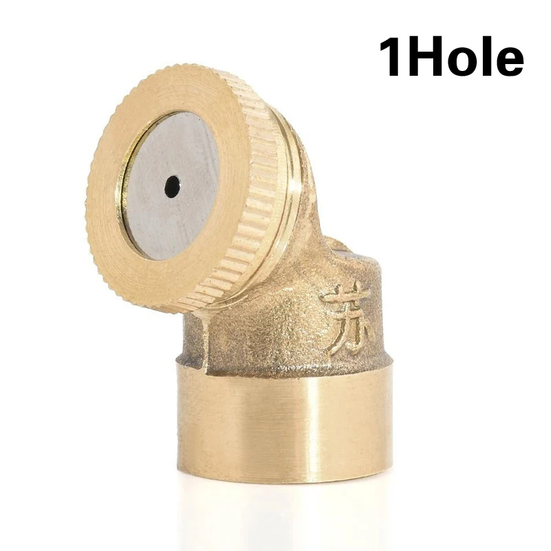 1 2 3 4 Hole Brass Spray Misting Nozzle Male 1/2 3/4 Garden Fog nozzle Irrigation Fitting Home Watering Garden Tools - Цвет: 1 hole