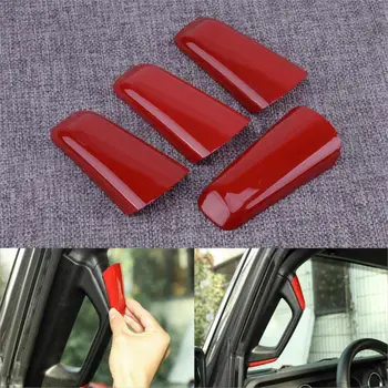 

DWCX 4pcs Car A B Pillar Handle Grab Bar Cover Trim Decor Fit for Jeep Wrangler JL 2 Door 2018 2019