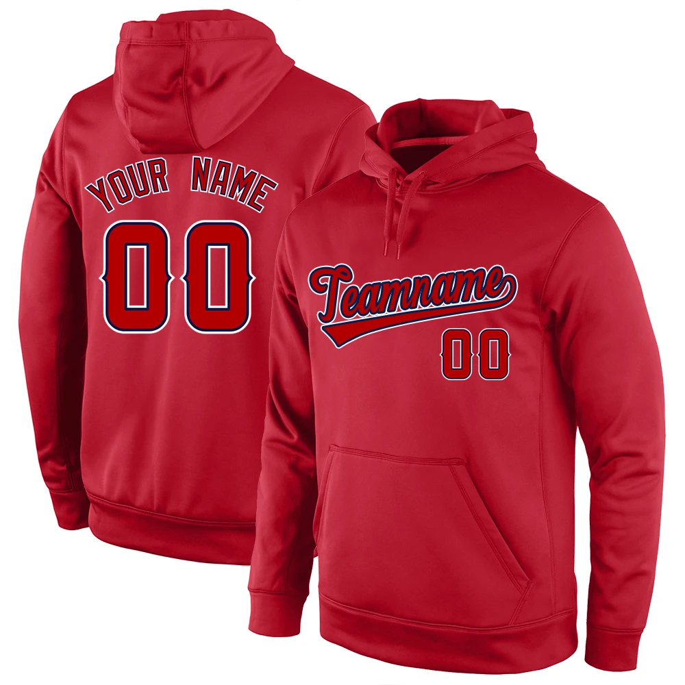 Men Hoodies Print Team Name & Number Design Personalized Pullover Casual Sports Wear