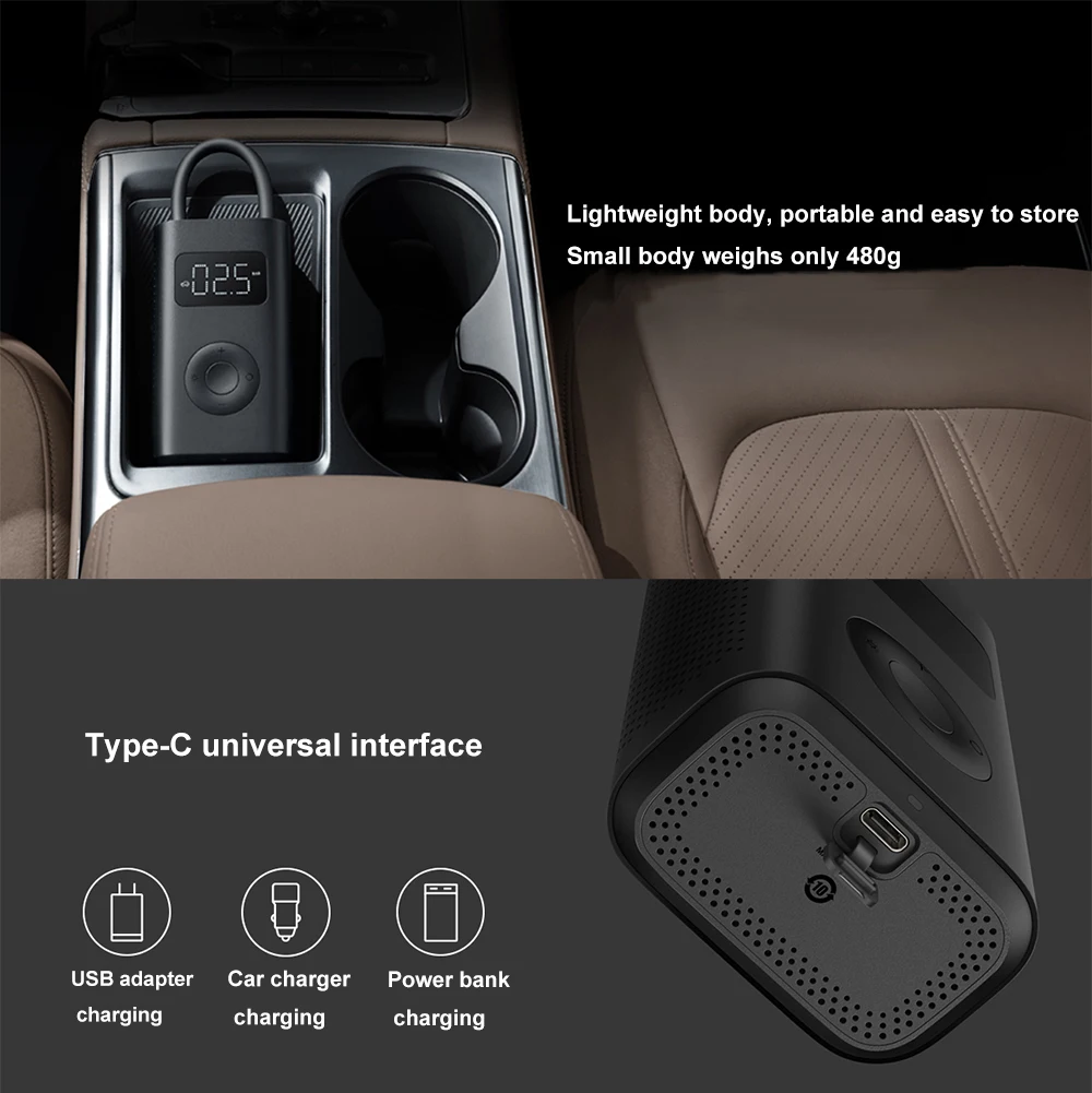 Xiaomi Mijia Digital Tire Inflator Portable Car Air Compressor Pump Electric Smart LED Auto For Motorcycles Bicycles Balls New