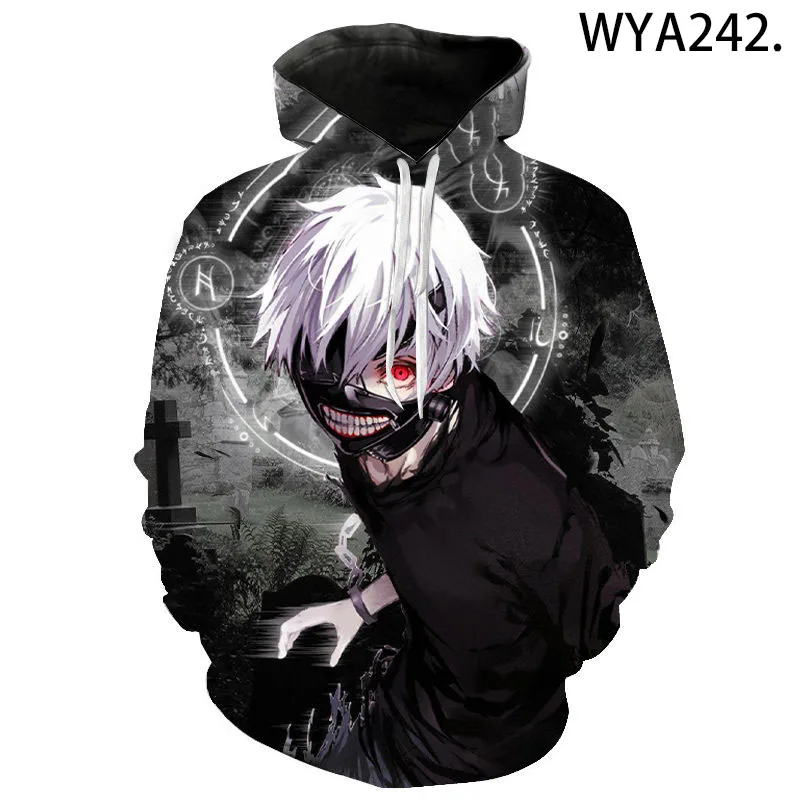 

Tokyo Ghoul 3D Printed Hoodies Sweatshirts Men Women Children Comic Cartoon Pullover Long Sleeve Boy Girl Streetwear Jacket