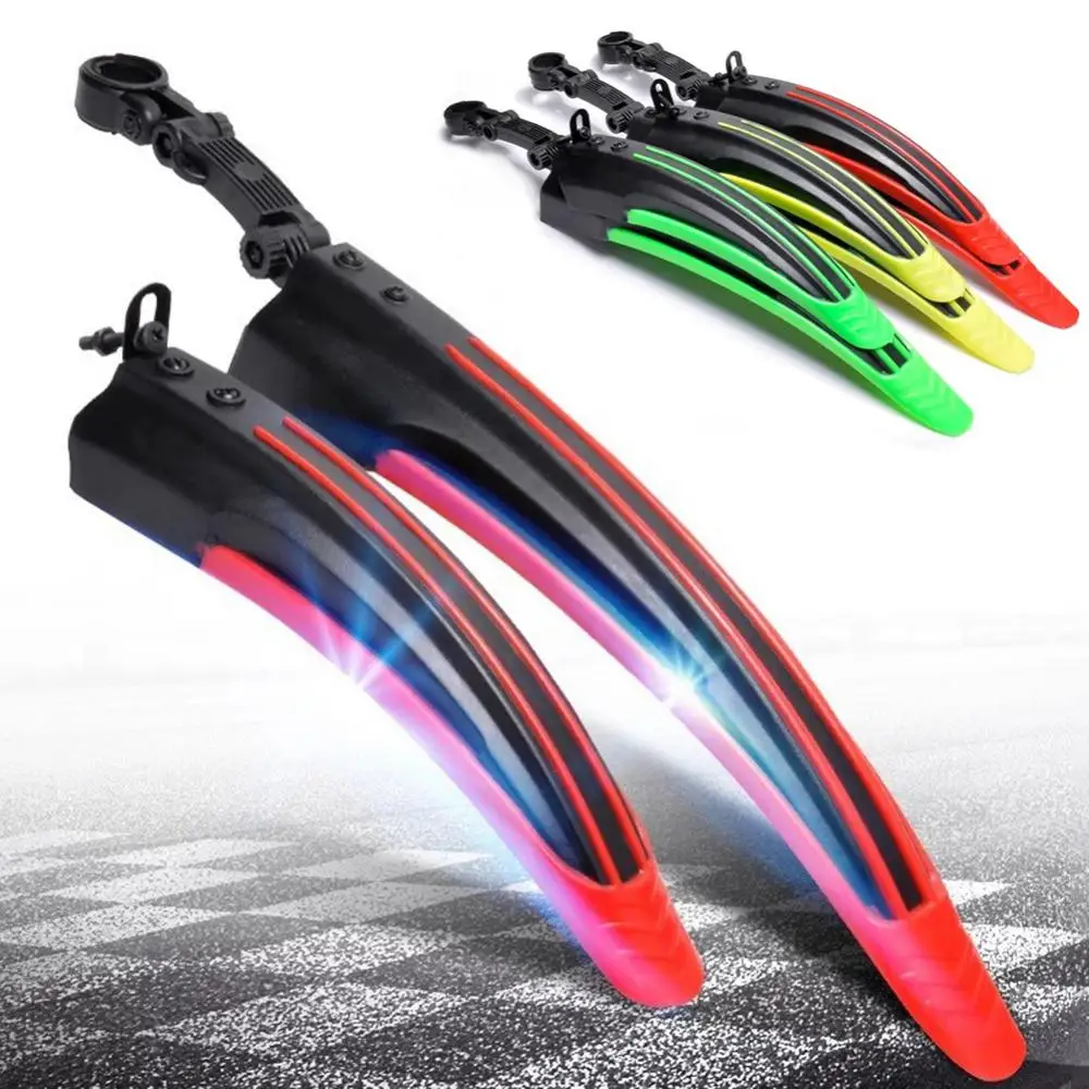 2Pcs Road Bike Fenders Stylish Mudguard Mountain Bike Bicycles Front Rear Fenders Set Bicycle Mudguard Wings for Bicycle bicycle fender