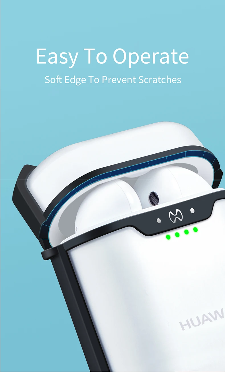 Чехол для наушников для huawei Freebuds 3 Чехол Shookproof Airbag бампер крышка крюк Прозрачный для huawei Freebuds 2 Pro Чехол XUNDD