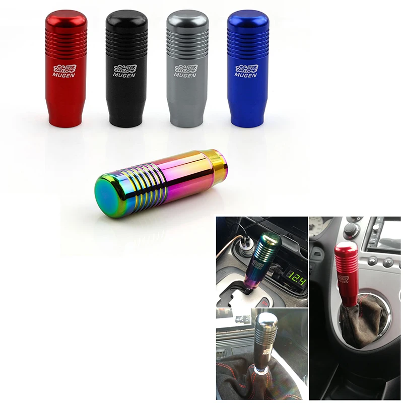 8.5cm mugen botão de mudança de engrenagem vara transmissão manual universal de alumínio prolongado mugen engrenagem shifter cabeça botão
