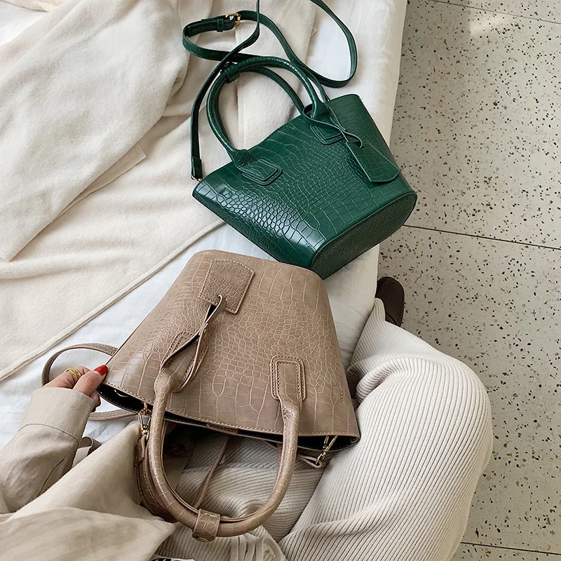 Classic Crocodile patter Tote bag New High Quality PU Leather Women's Designer Handbag High capacity Shoulder Messenger Bag