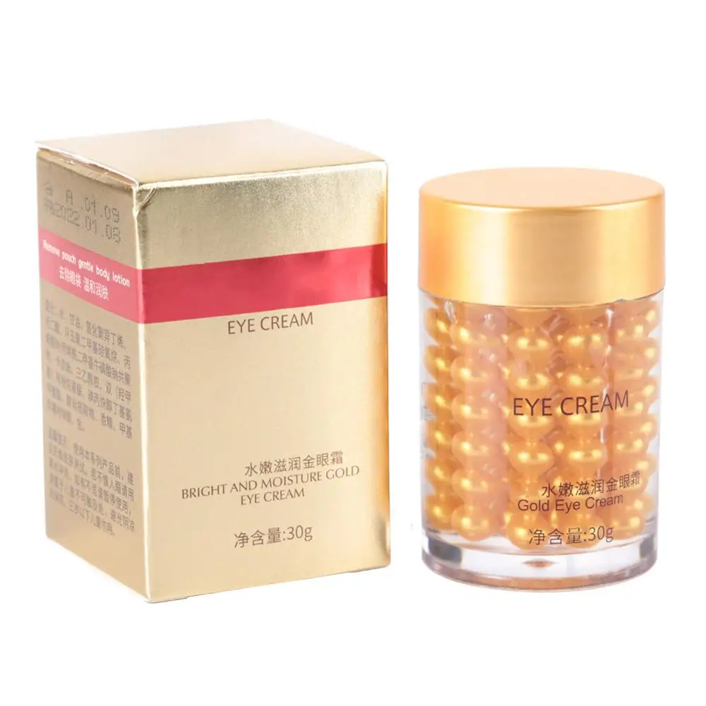 

30g Gold Eye Cream Eye Essence for Appearance of Dark Circles Wrinkles Fine Lines Moisturizing Eye Gel Remove Eye Bag Eye Care