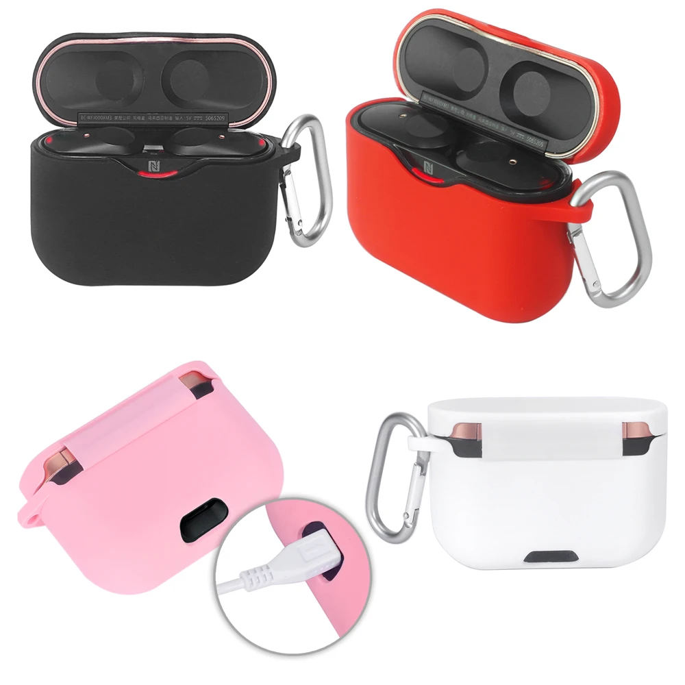 

Protective Soft Silicone Case for Sony WF-1000XM3 Bluetooth Wireless Earphone Headset Shockproof Cover