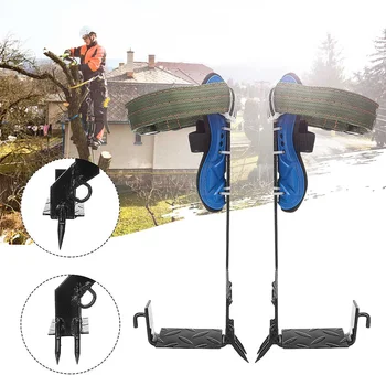 

1/2 Claws Stainless Steel Outdoor Climbing Tree Tools Portable Non-Slip Climbing Spikes Shoes for Hunting Picking Fruit Coconut