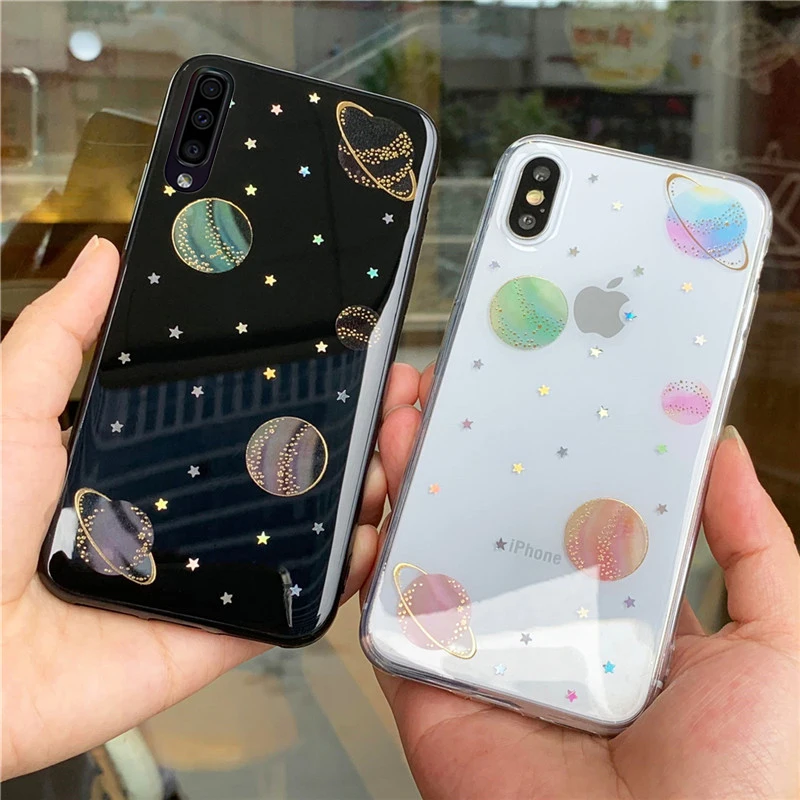Чехол-накладка для Samsung Galaxy A10S A20S A30S A40S A50S A70S A10E A20E M10 M20 M30 M40 прозрачный с блестками