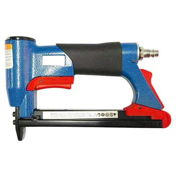 

New 1/2 Inch Pneumatic Air Stapler Nailer Fine Stapler Tool For Furniture Blue Nailer Tool 4-16Mm Woodworking Pneumatic Air Powe