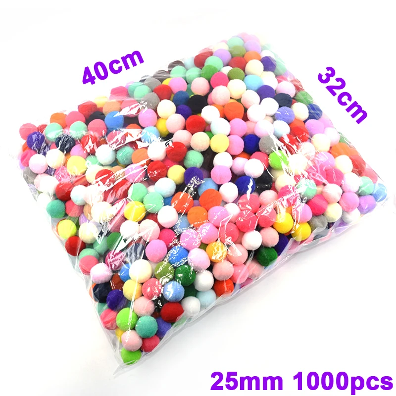 10000 шт 8/10/15/20/25/30 мм Мини пышная Нижняя Pom Poms помпонами ручной работы для детей игрушки свадебный Декор DIY товары для шитья и рукоделия